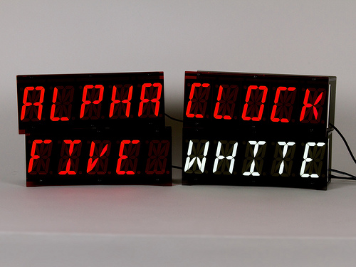AlphaClockFiveWhite