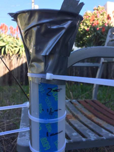 DIY rain gauge